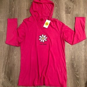 Life Is Good Daisy Pink Hoodie